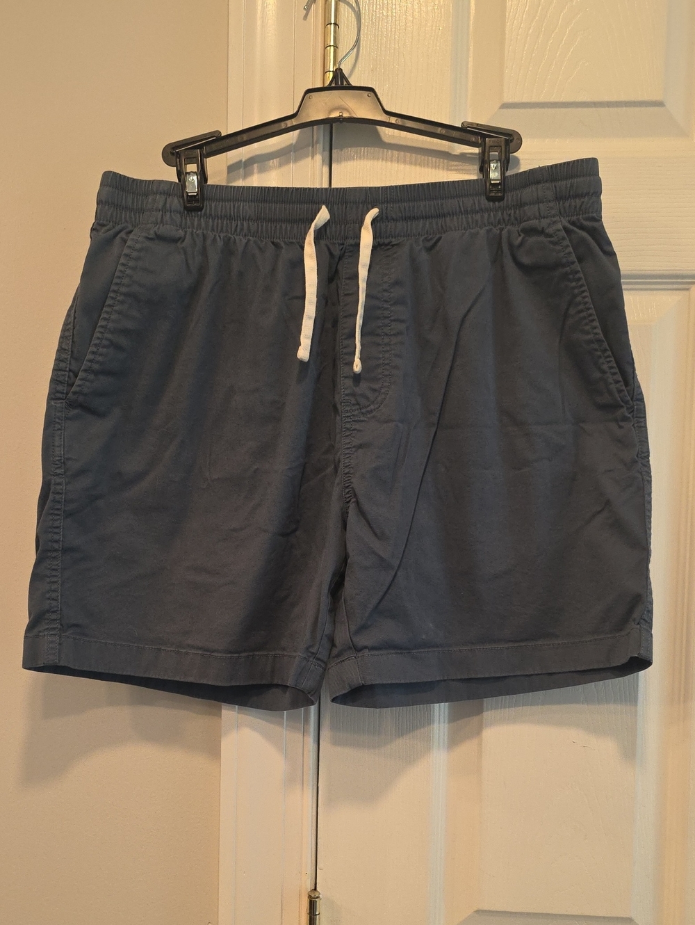 J. Crew Men's Blue Athletic Drawstring Shorts with White Cord